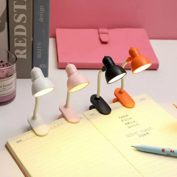 Grand Mini Book Light With Clip Portable Led Reading Lamp Travel Bedroom Night Light Night (random Color)