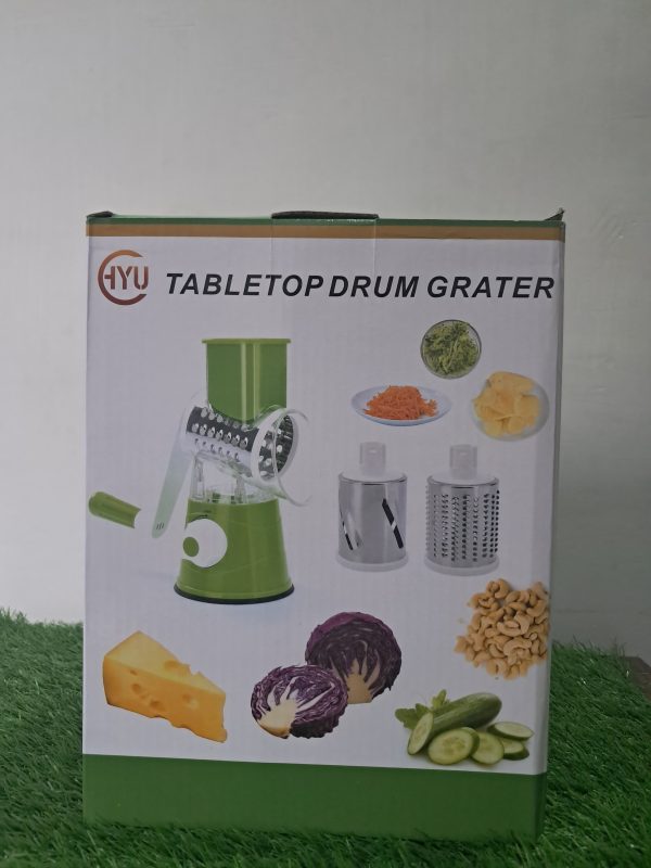 Wonderful Tabletop Drum Grater | Manual Vegetable Cutter Slicer & Grater | Multi-functional Kitchen Gadget ( Random Color )