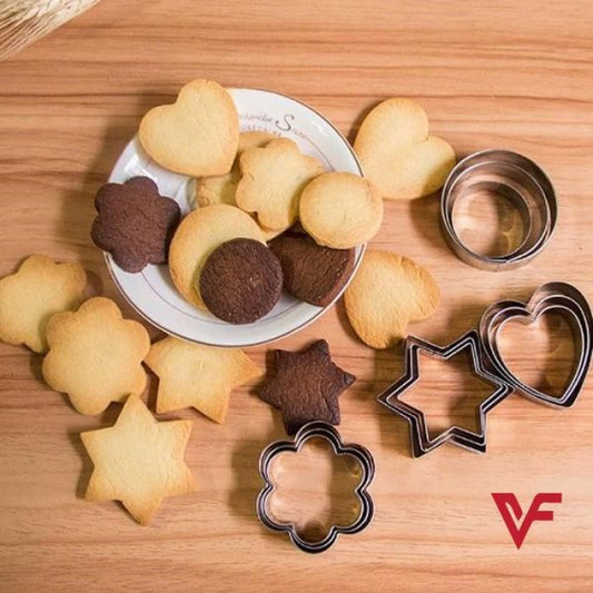 Wonderful 12-piece Stainless Steel Cookie Cutter Set – Diy Baking Molds In Star, Heart & Various Shapes – Multi-purpose Kitchen Tools For Cookies, Cakes, Fried Eggs & More