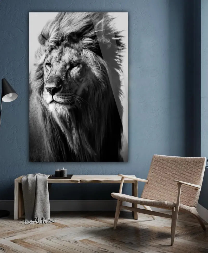 Royal Lion Family Metal Wall Art – Set Of 3 Panels (8×11 Inches Each) | Modern Metal Paintings For Home & Office Décor