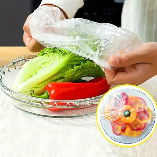 Premium ( 2 In 1 ) Stack- Up Shelf And Disposible Food Bag (100 Pieces) (random Color)