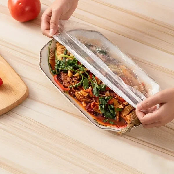 Premium ( 2 In 1 ) Stack- Up Shelf And Disposible Food Bag (100 Pieces) (random Color)