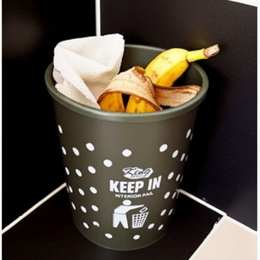 Wonderful Durable Plastic Dust Bin – 10 Liter Capacity | Multi Color | Compact Waste Basket For Home | Office, Kitchen, Bathroom – Easy To Clean & Lightweight Trash Can (random Design)