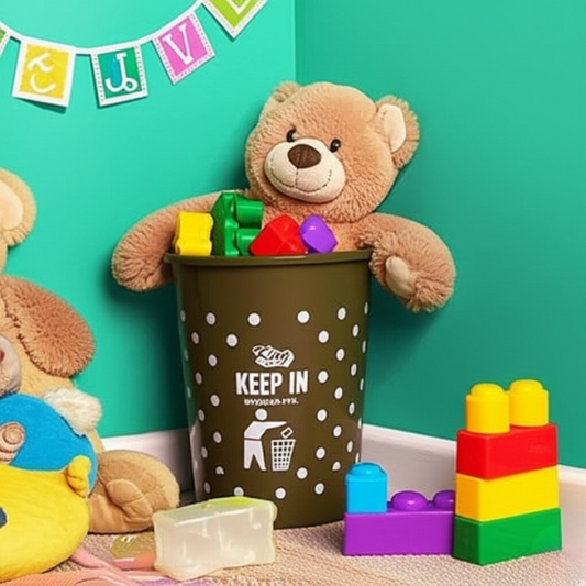Wonderful Durable Plastic Dust Bin – 10 Liter Capacity | Multi Color | Compact Waste Basket For Home | Office, Kitchen, Bathroom – Easy To Clean & Lightweight Trash Can (random Design)
