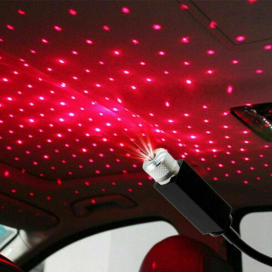 Royal Led Galaxy Star Light Projector – Starry Sky Laser Night Light For Home Bedroom, Car Roof, And Ceiling Decoration – Usb-powered Ambient Light With Rotating Galaxy Effect – Ideal For Kids, Adults, Parties, And Relaxation – Red Color
