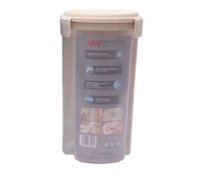 Grand Marshal Storage Jar – 3 In 1 Jar – 3 Portion Storage Jar (2200 Ml) (random Color)