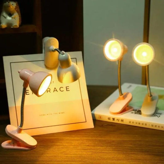 Grand Mini Book Light With Clip Portable Led Reading Lamp Travel Bedroom Night Light Night (random Color)