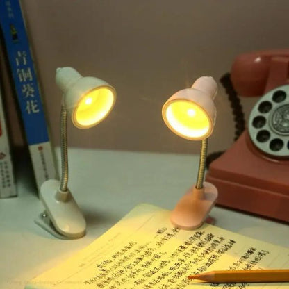 Grand Mini Book Light With Clip Portable Led Reading Lamp Travel Bedroom Night Light Night (random Color)