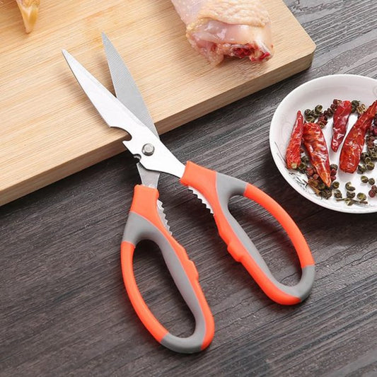 Multifunction Kitchen Scissors Heavy Duty Food Shears For Chicken Meat Vegetable Fish Herb Poultry Stainless Steel Cooking Scissors With Comfortable Handl