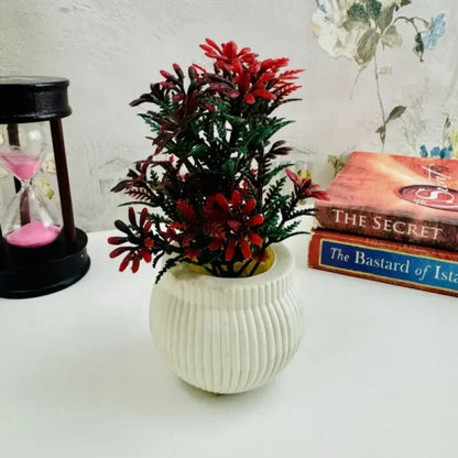 Super Pack Of 4 Mini Planters | Artificial Decoration Mini Plants