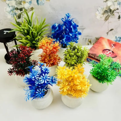 Super Pack Of 4 Mini Planters | Artificial Decoration Mini Plants