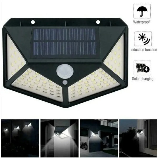Super Solar Lights Outdoor Lighting Wireless Motion Sensor Lights Ip65 Waterproof 270°wide Angle Security Wall Lights