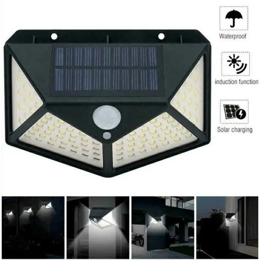 Super Solar Lights Outdoor Lighting Wireless Motion Sensor Lights Ip65 Waterproof 270°wide Angle Security Wall Lights