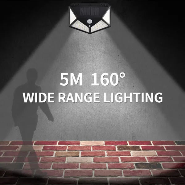 Super Solar Lights Outdoor Lighting Wireless Motion Sensor Lights Ip65 Waterproof 270°wide Angle Security Wall Lights