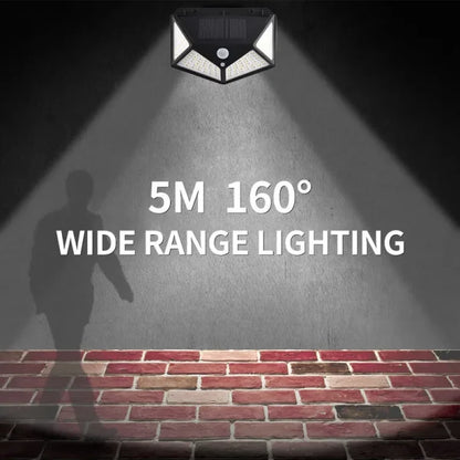 Super Solar Lights Outdoor Lighting Wireless Motion Sensor Lights Ip65 Waterproof 270°wide Angle Security Wall Lights