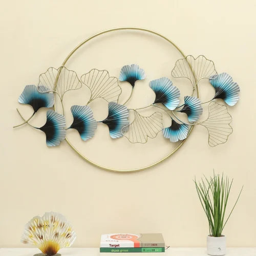 Premium Metal Art Wall Flower Frame For Home And Office Decor Set Of 3pcs