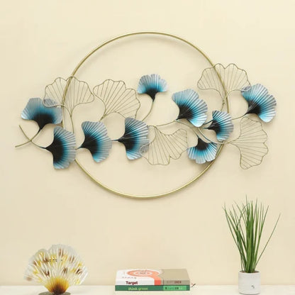 Premium Metal Art Wall Flower Frame For Home And Office Decor Set Of 3pcs